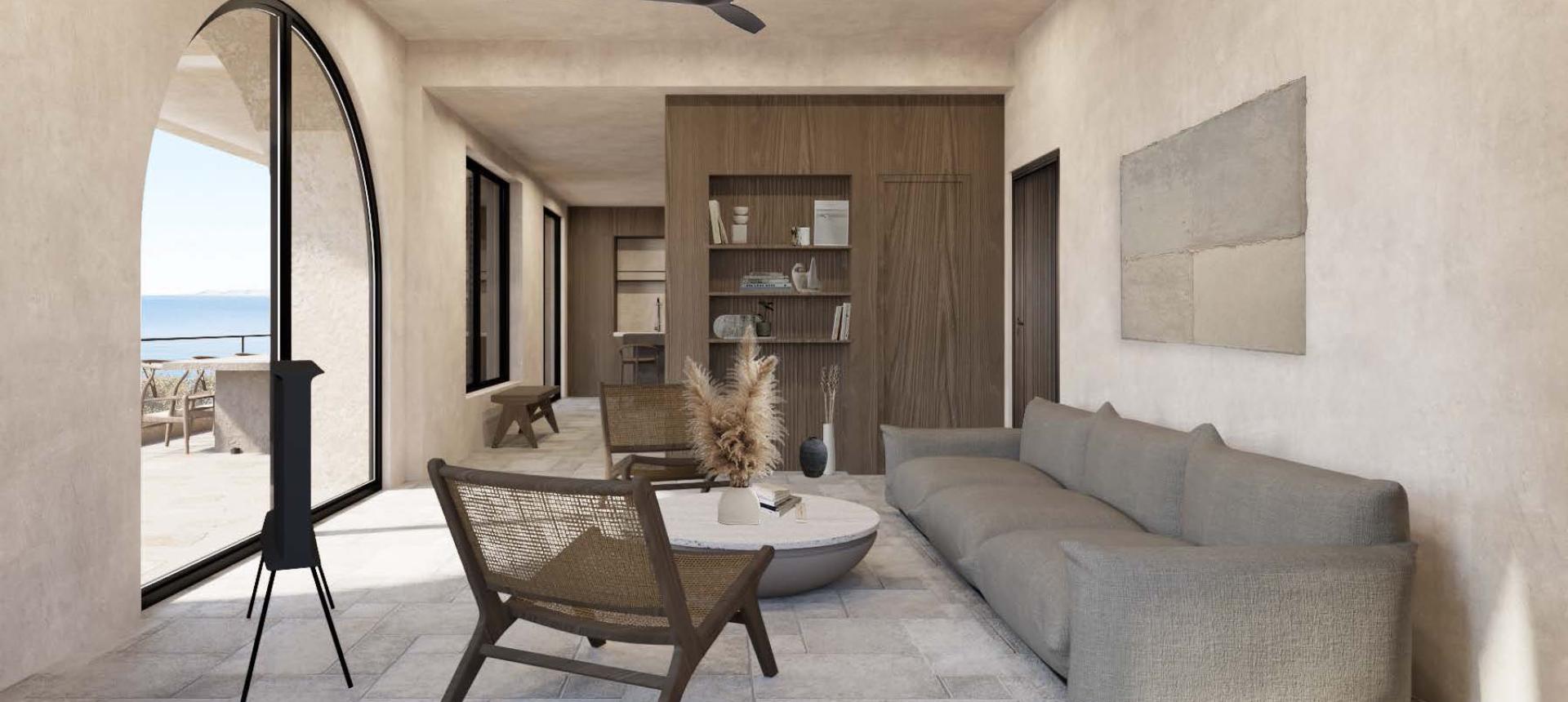 Ciel interior and sea